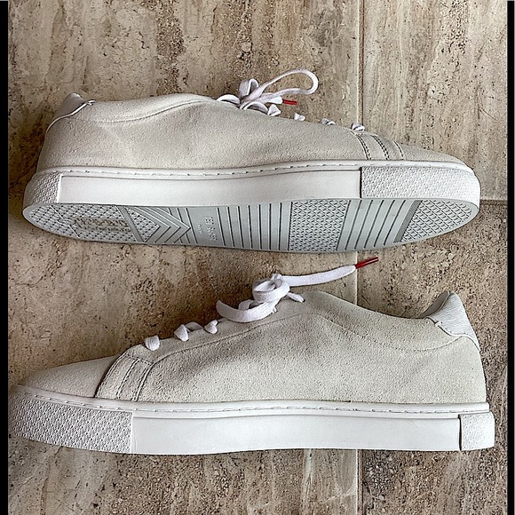 Ted Baker Triloba White Suede Sneakers - Picture 12 of 15
